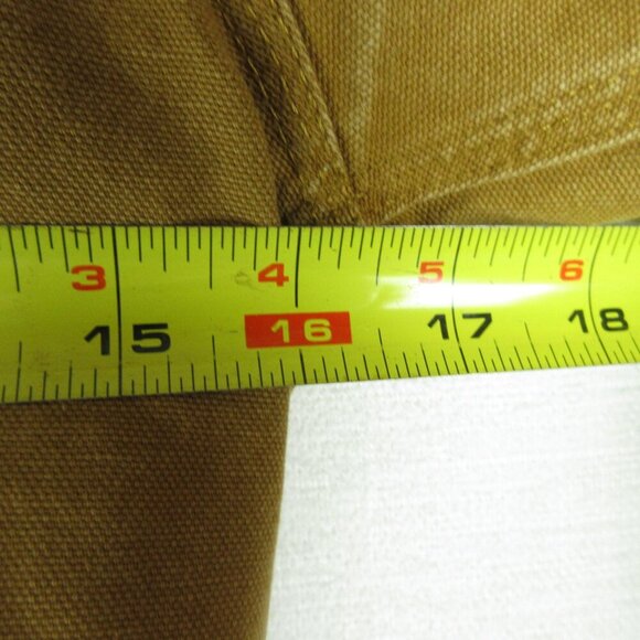 Carhartt Quilted Lined Hooded Jacket Brown Tan Youth Size S (Boy) Duck Canvas - Picture 8 of 11